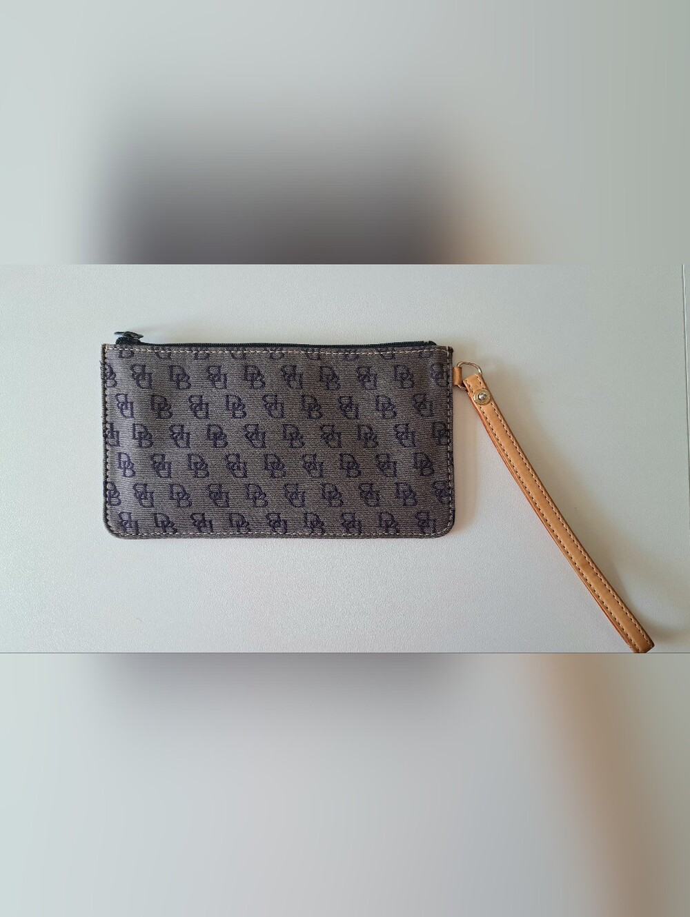 Dooney & Bourke Signature Logo Keychain Wristlet Wallet